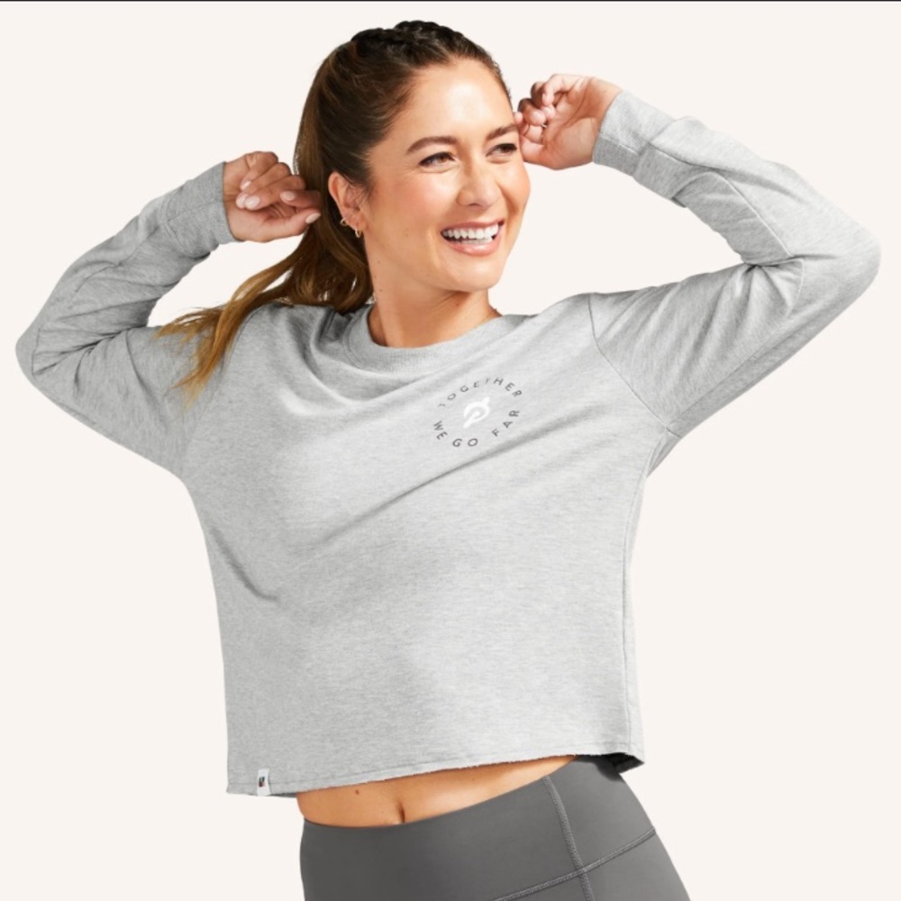 Peloton Long Sleeve Cropped Logo Tee